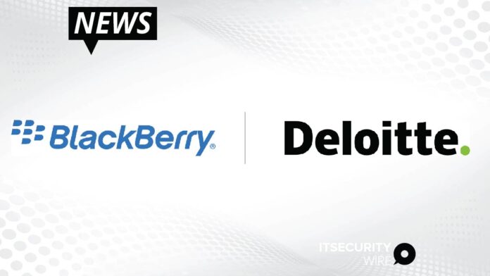BlackBerry and Deloitte Join Forces to Secure IoT Software Supply Chains1