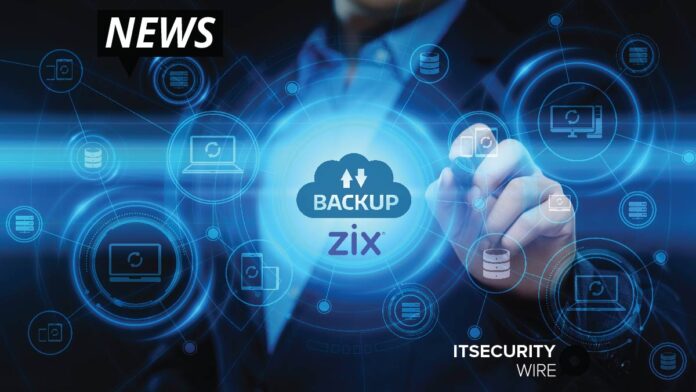 Zix Announces Cloud Backup and Recovery Services Now Available Through Secure Cloud