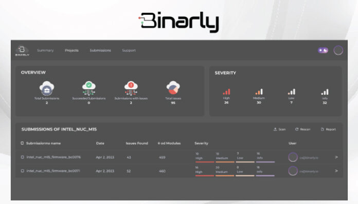 Binarly Announces Next-Gen Firmware Protection Transparency Platform, Revolutionizing Device Supply Chain Security