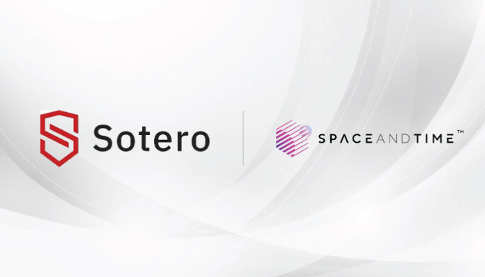 Sotero Partners with Space and Time