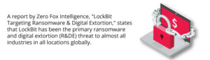 A-report-by-Zero-Fox-Intelligence,-LockBit-Targeting-Ransomware-&-Digital-Extortion,-states